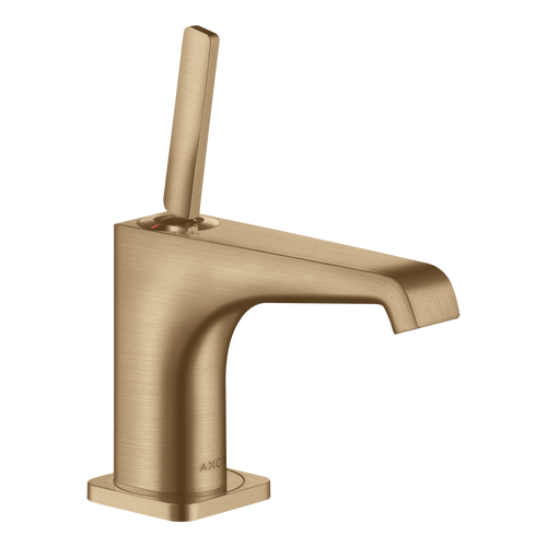 AXOR Citterio E Single Pin Handle Pillar Faucet 90 without Waste Set from Brandt in Brushed Bronze finish