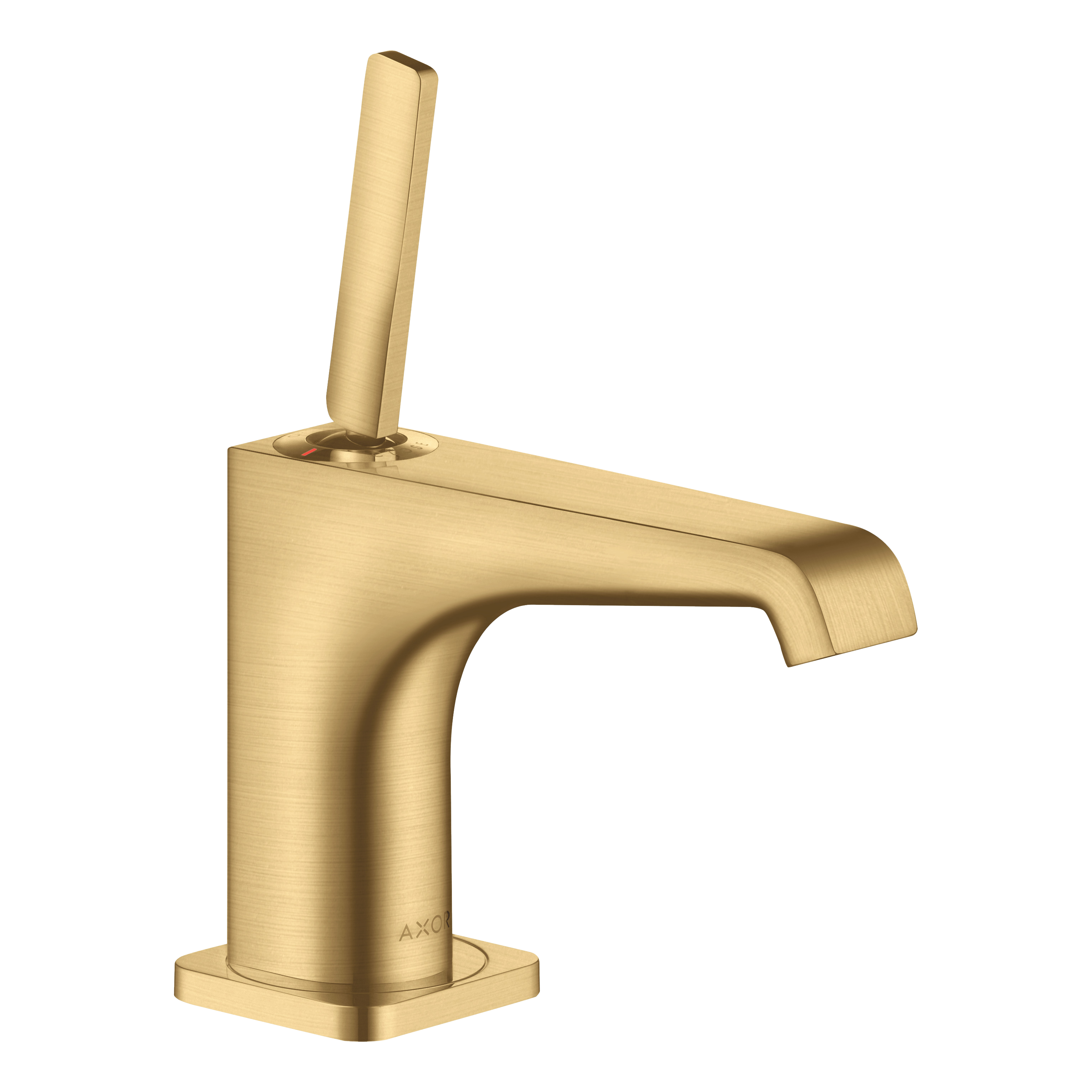 AXOR Citterio E Single Pin Handle Pillar Faucet 90 without Waste Set from Brandt in Brushed Gold Optic finish