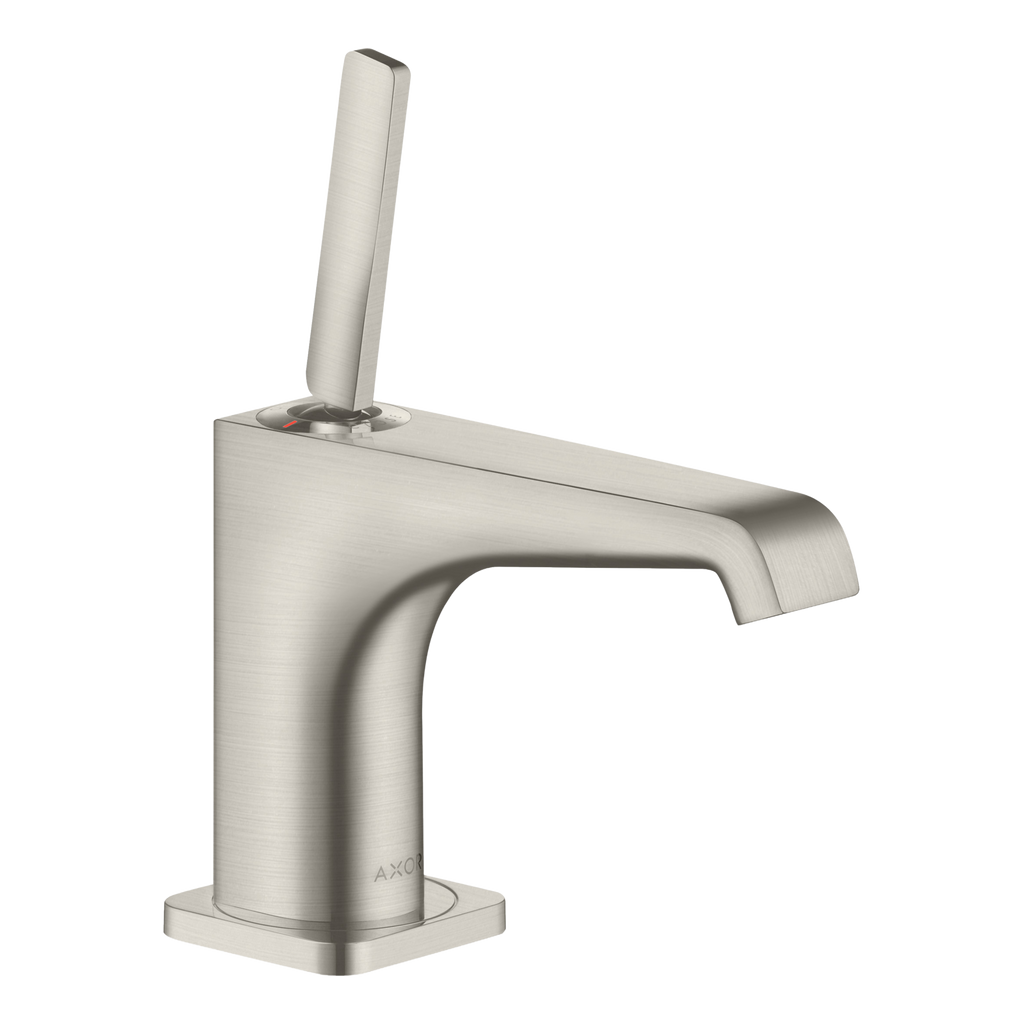 AXOR Citterio E Single Pin Handle Pillar Faucet 90 without Waste Set from Brandt in Stainless Steel Optic finish