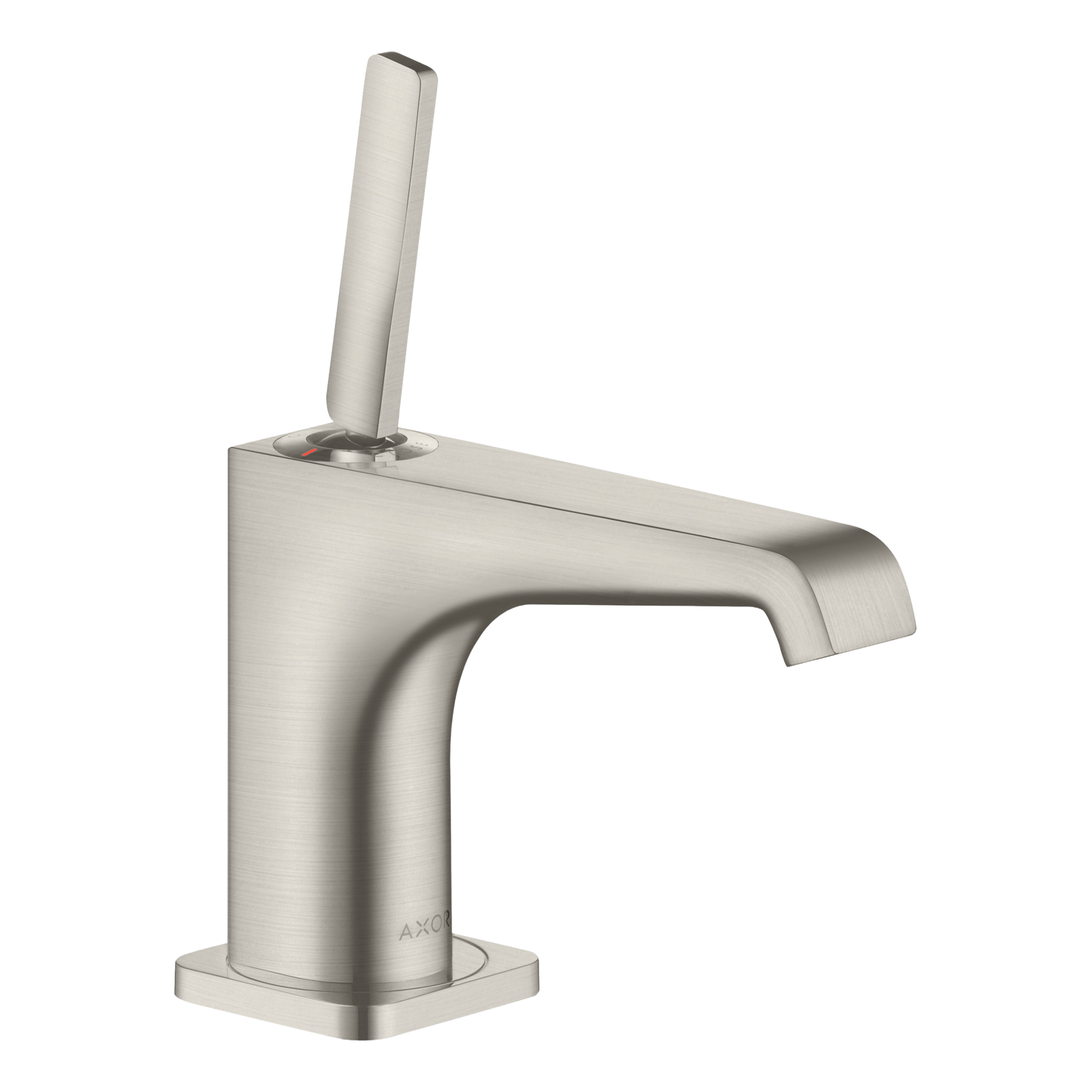 AXOR Citterio E Single Pin Handle Pillar Faucet 90 without Waste Set from Brandt in Stainless Steel Optic finish