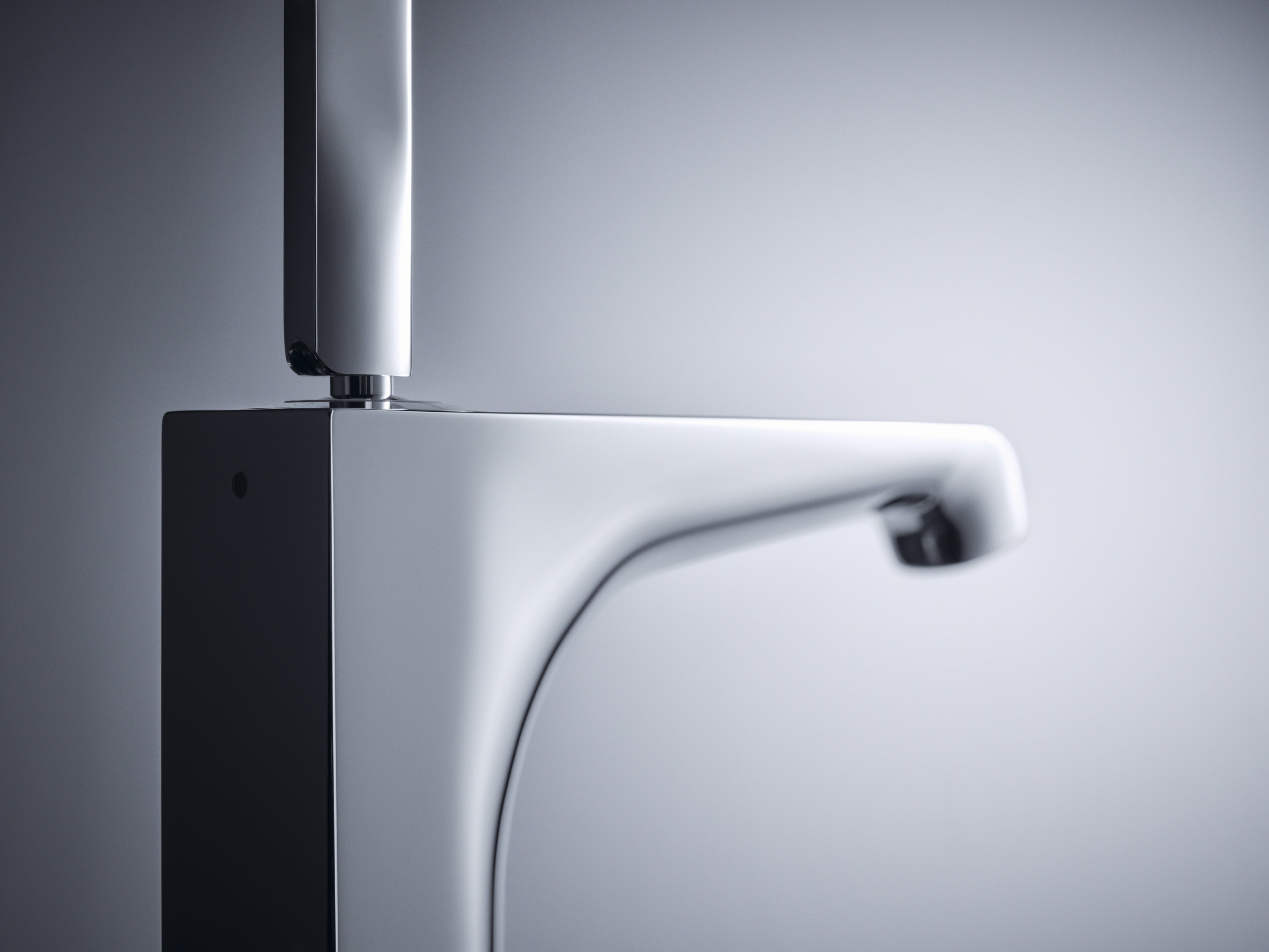 AXOR Citterio E Single Pin Handle Basin Mixer Faucet 130 with Pop-Up Waste Set from Brandt in Chrome finish