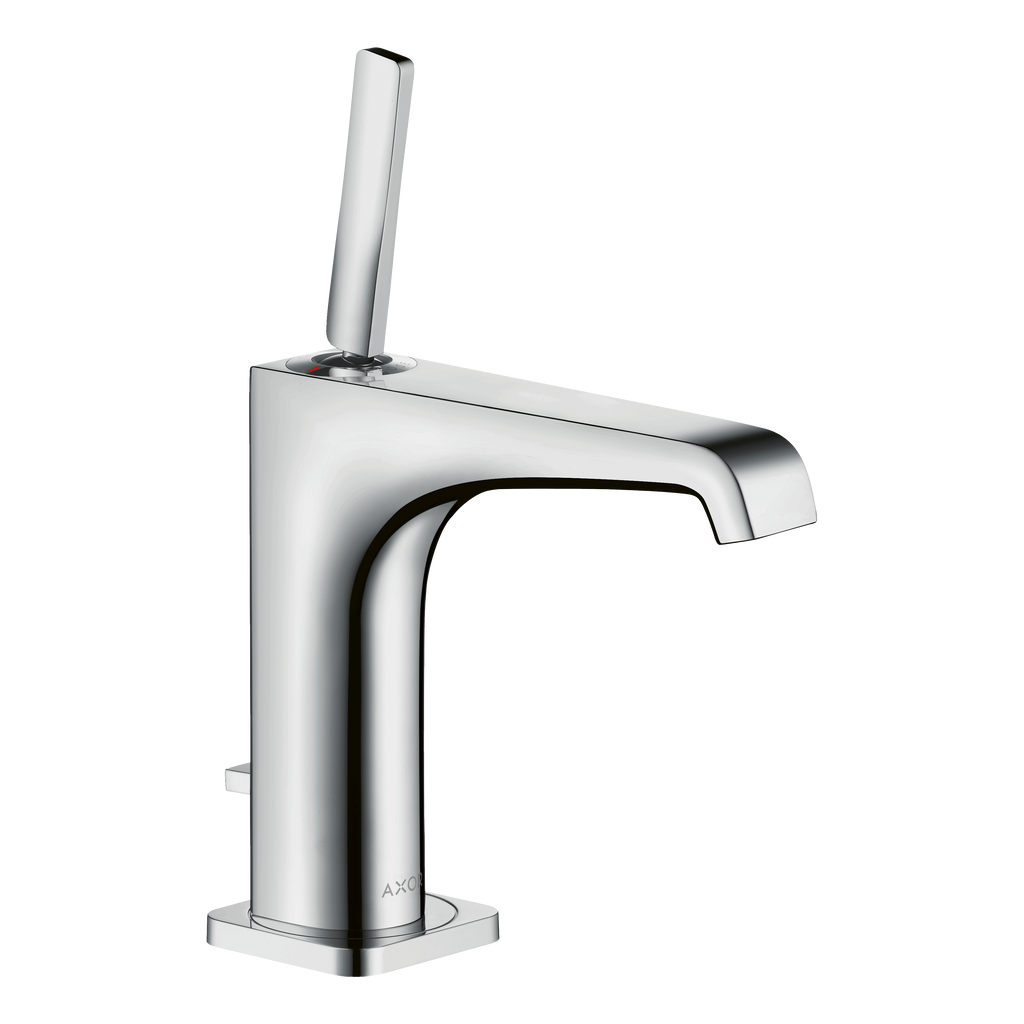 AXOR Citterio E Single Pin Handle Basin Mixer Faucet 130 with Pop-Up Waste Set from Brandt in Chrome finish