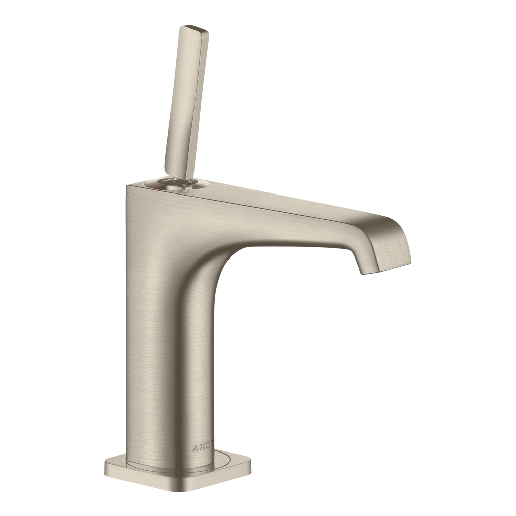 AXOR Citterio E Single Pin Handle Basin Mixer Faucet 130 with Open Waste Set from Brandt in Brushed Nickel finish