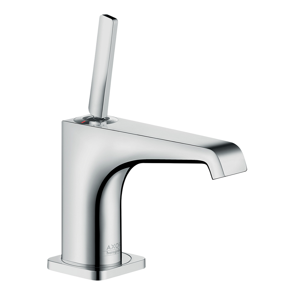 AXOR Citterio E Single Pin Handle Basin Mixer Faucet 90 with Open Waste Set from Brandt in Chrome finish