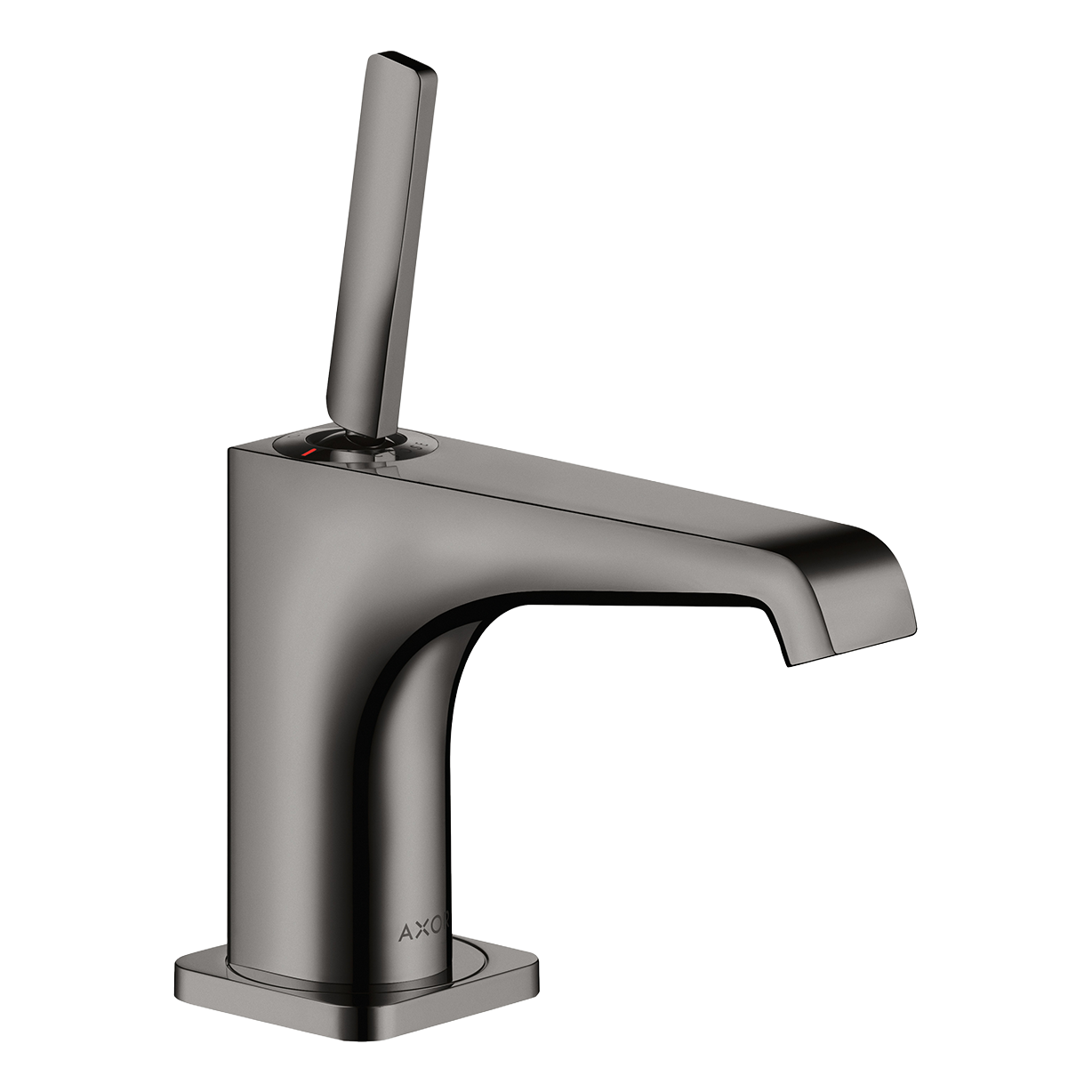 AXOR Citterio E Single Pin Handle Basin Mixer Faucet 90 with Open Waste Set from Brandt in Polished Black Chrome finish