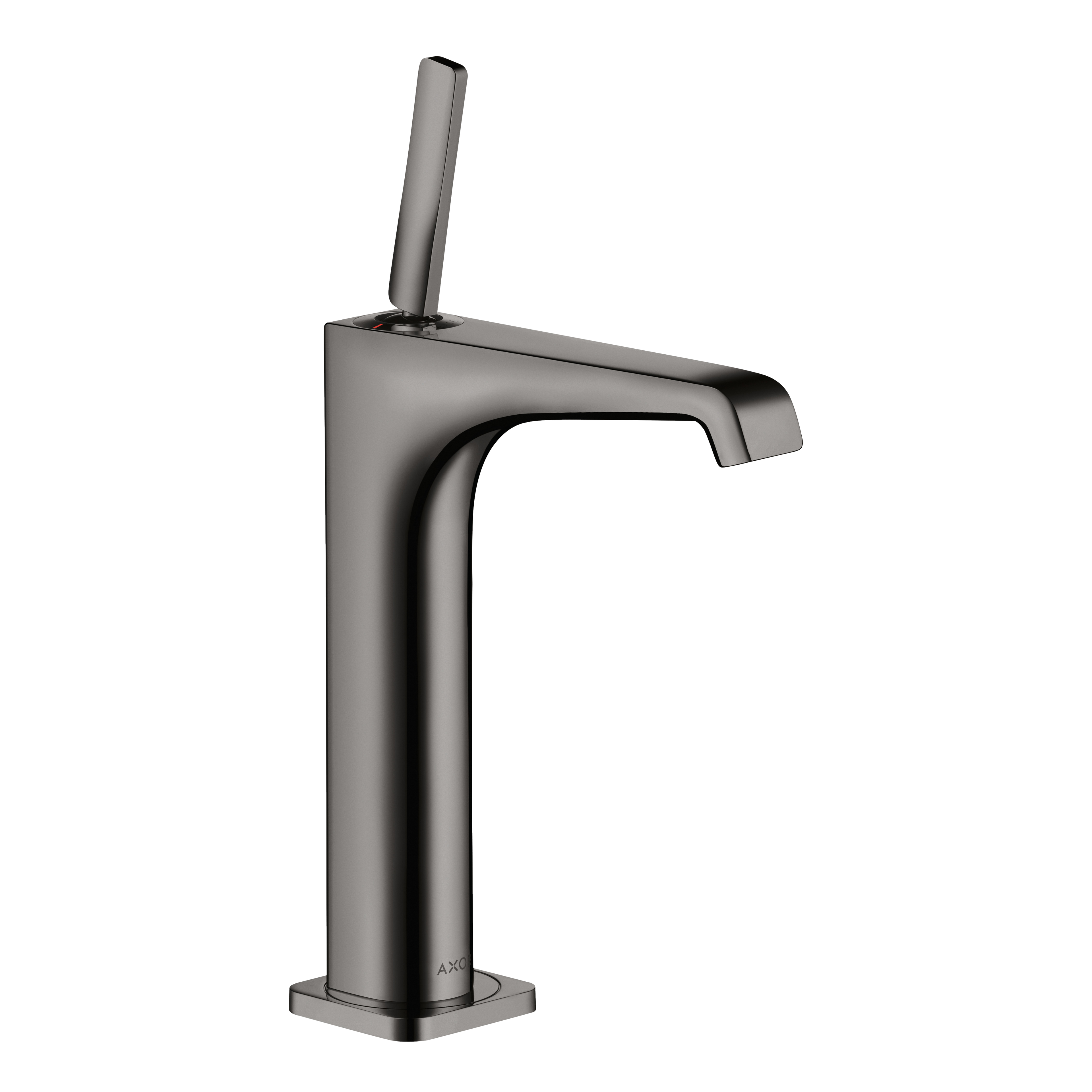 AXOR Citterio E Single Pin Handle Basin Mixer Faucet 190 with Open Waste Set from Brandt in Polished Black Chrome finish