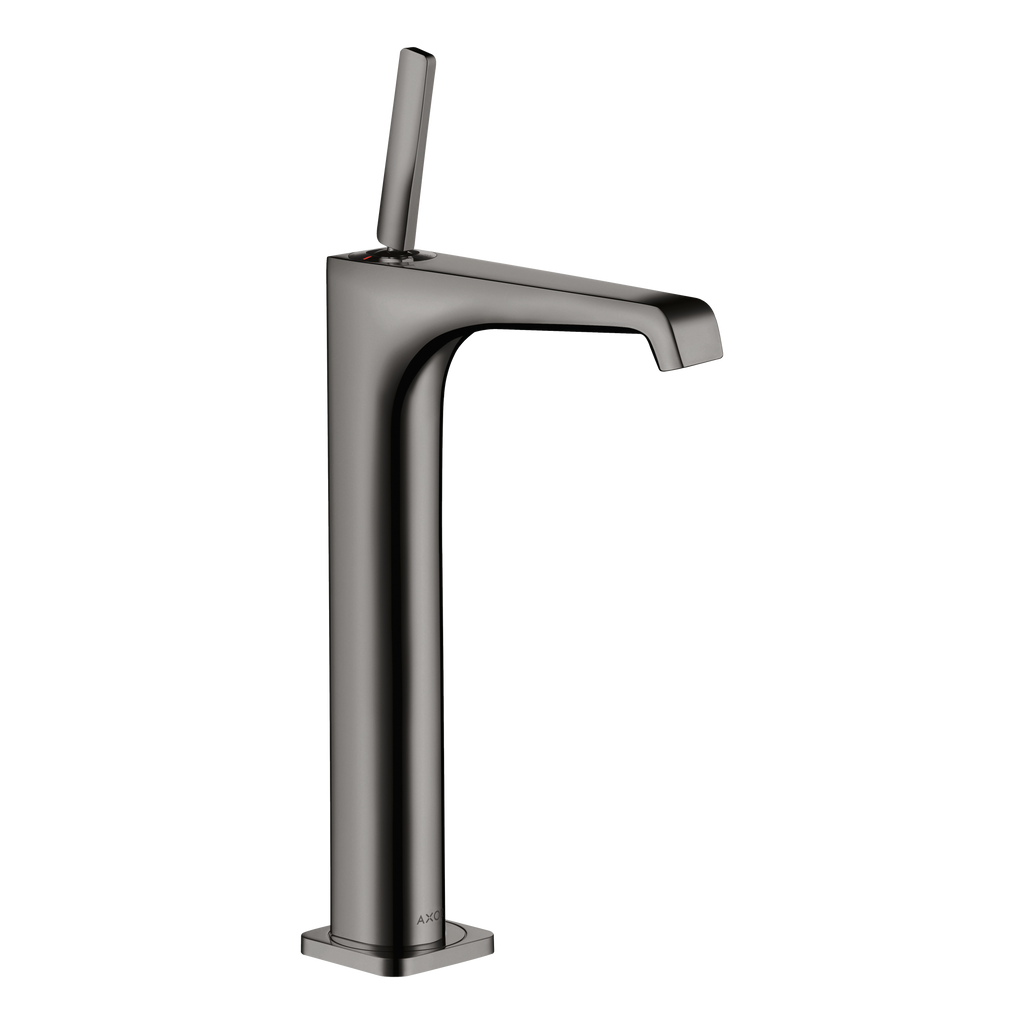 AXOR Citterio E Single Pin Handle Basin Mixer Faucet 250 with Open Waste Set from Brandt in Polished Black Chrome finish