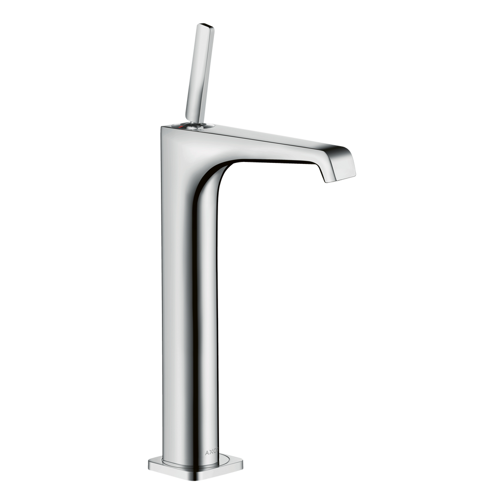 AXOR Citterio E Single Pin Handle Basin Mixer Faucet 250 with Open Waste Set from Brandt in Stainless Steel Optic finish