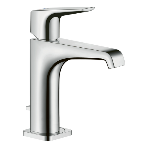 AXOR Citterio E Single Lever Handle Basin Mixer Faucet 130 with Pop-Up Waste Set from Brandt in Chrome finish