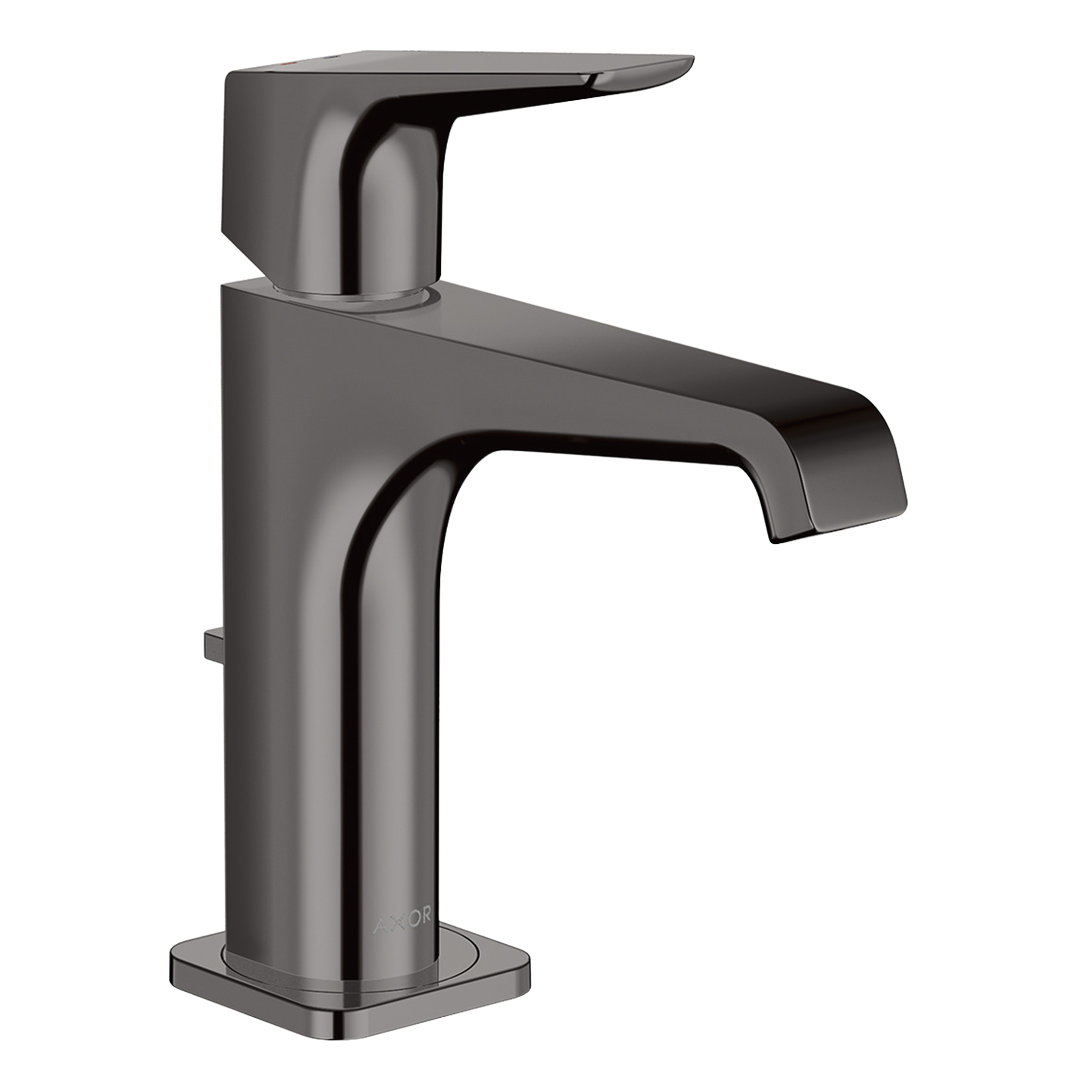AXOR Citterio E Single Lever Handle Basin Mixer Faucet 130 with Pop-Up Waste Set from Brandt in Polished Black Chrome finish