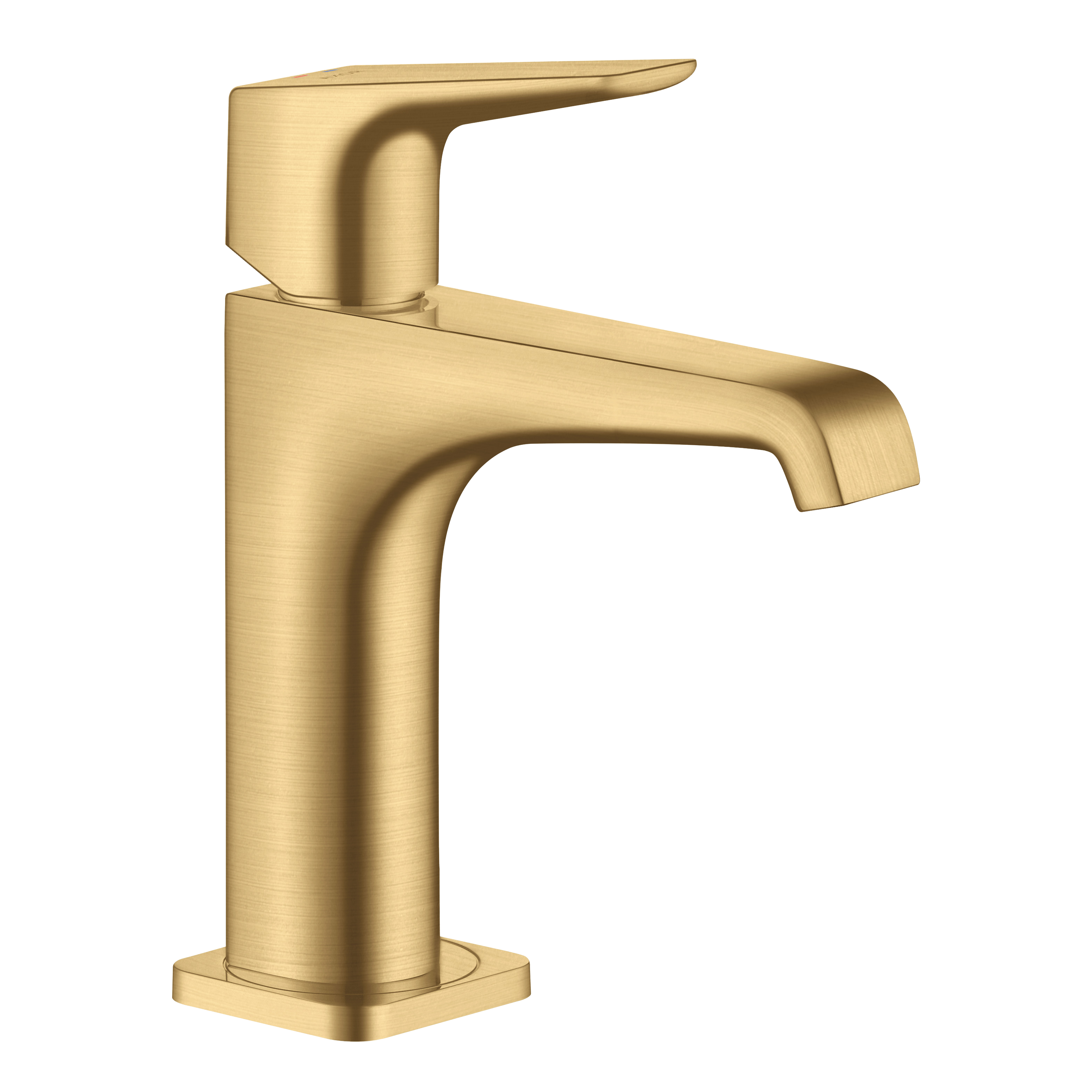 AXOR Citterio E Single Lever Handle Basin Mixer Faucet 130 with Open Waste Set from Brandt in Brushed Gold Optic finish
