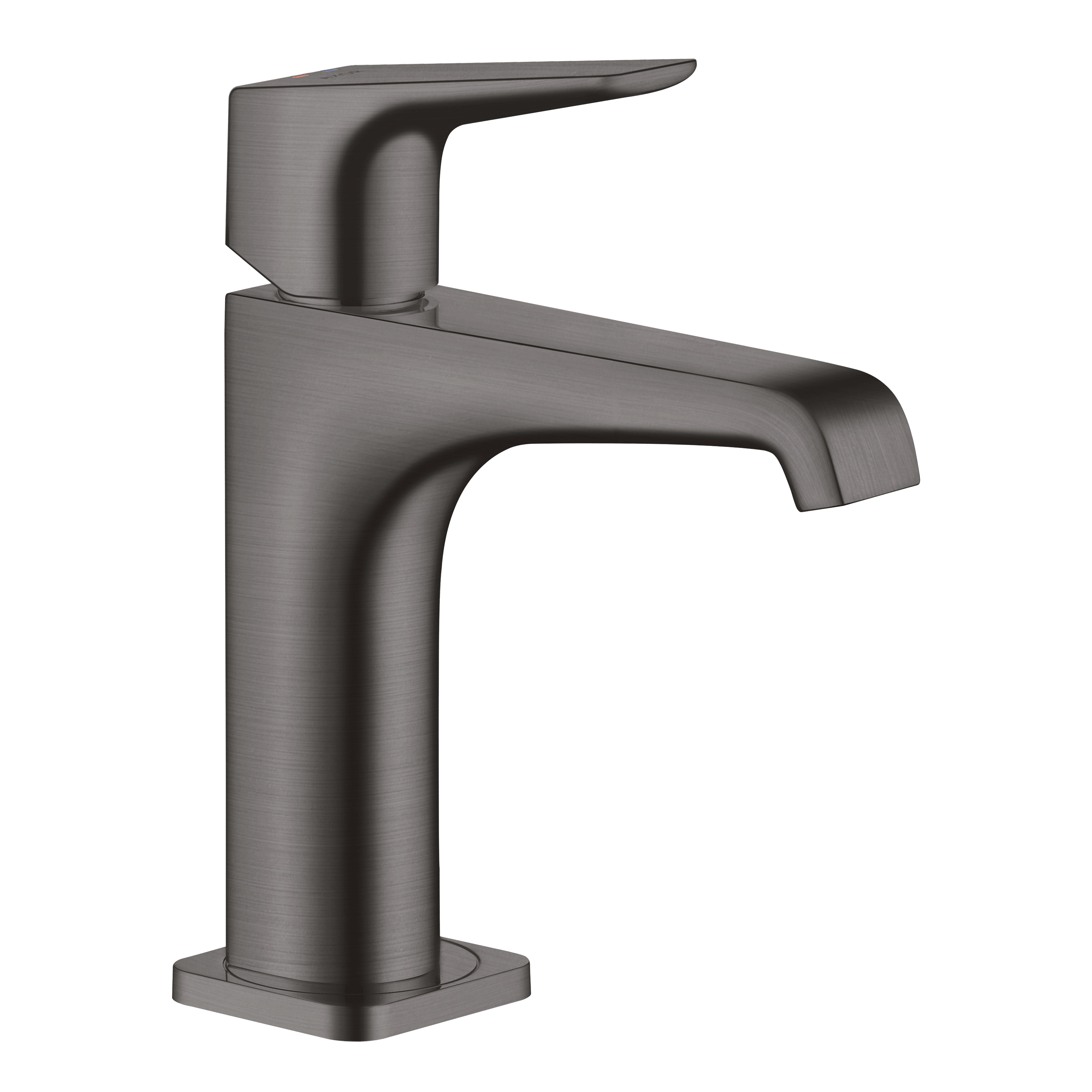 AXOR Citterio E Single Lever Handle Basin Mixer Faucet 130 with Open Waste Set from Brandt in Brushed Black Chrome finish