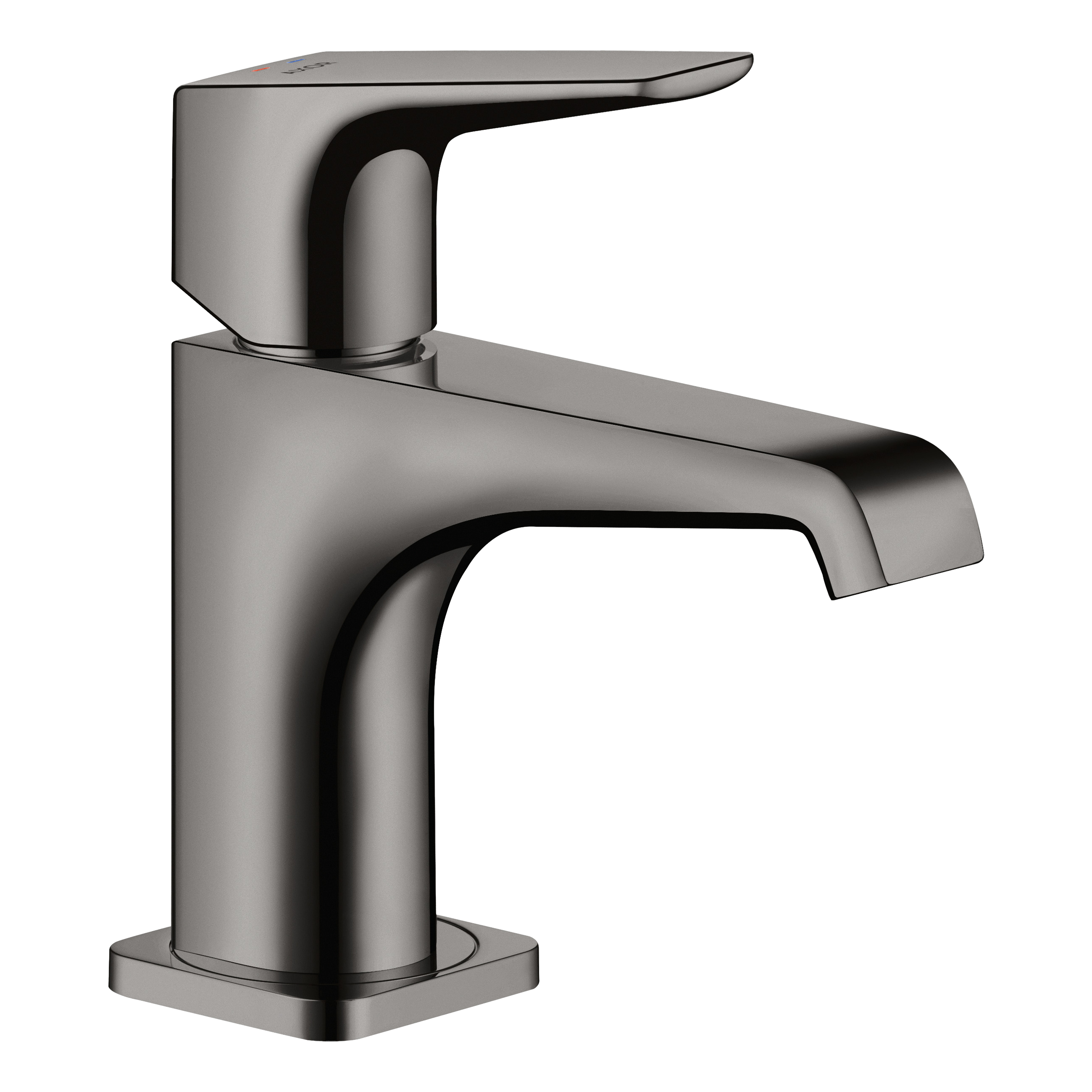 AXOR Citterio E Single Lever Handle Basin Mixer Faucet 90 with Open Waste Set from Brandt in Polished Black Chrome finish