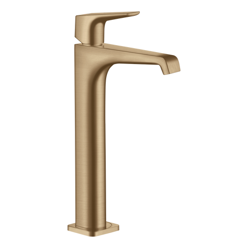 AXOR Citterio E Single Lever Handle Basin Mixer Faucet 250 with Open Waste Set from Brandt in Brushed Bronze finish