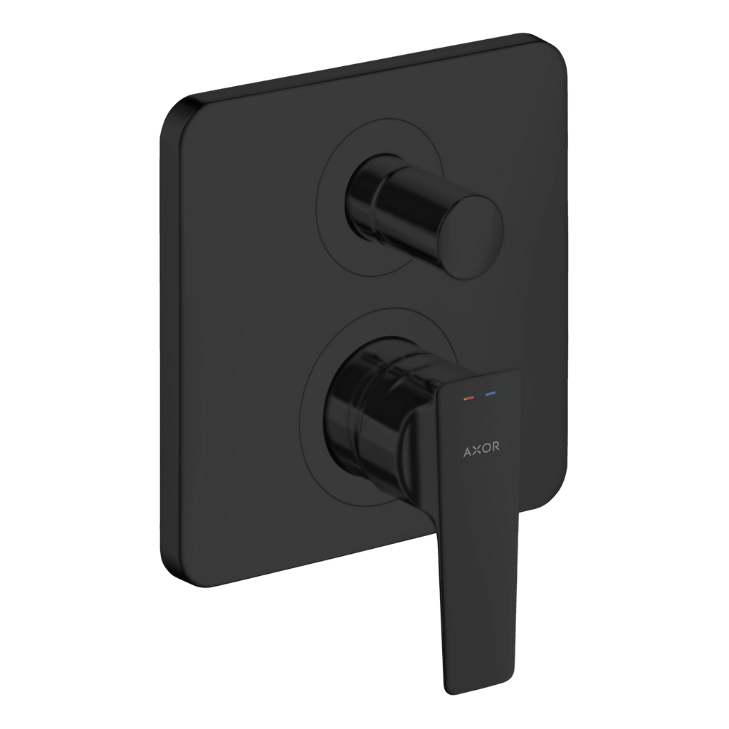 AXOR Citterio E Single Lever Handle Concealed Bath & Shower Mixer from Brandt in Matt Black finish