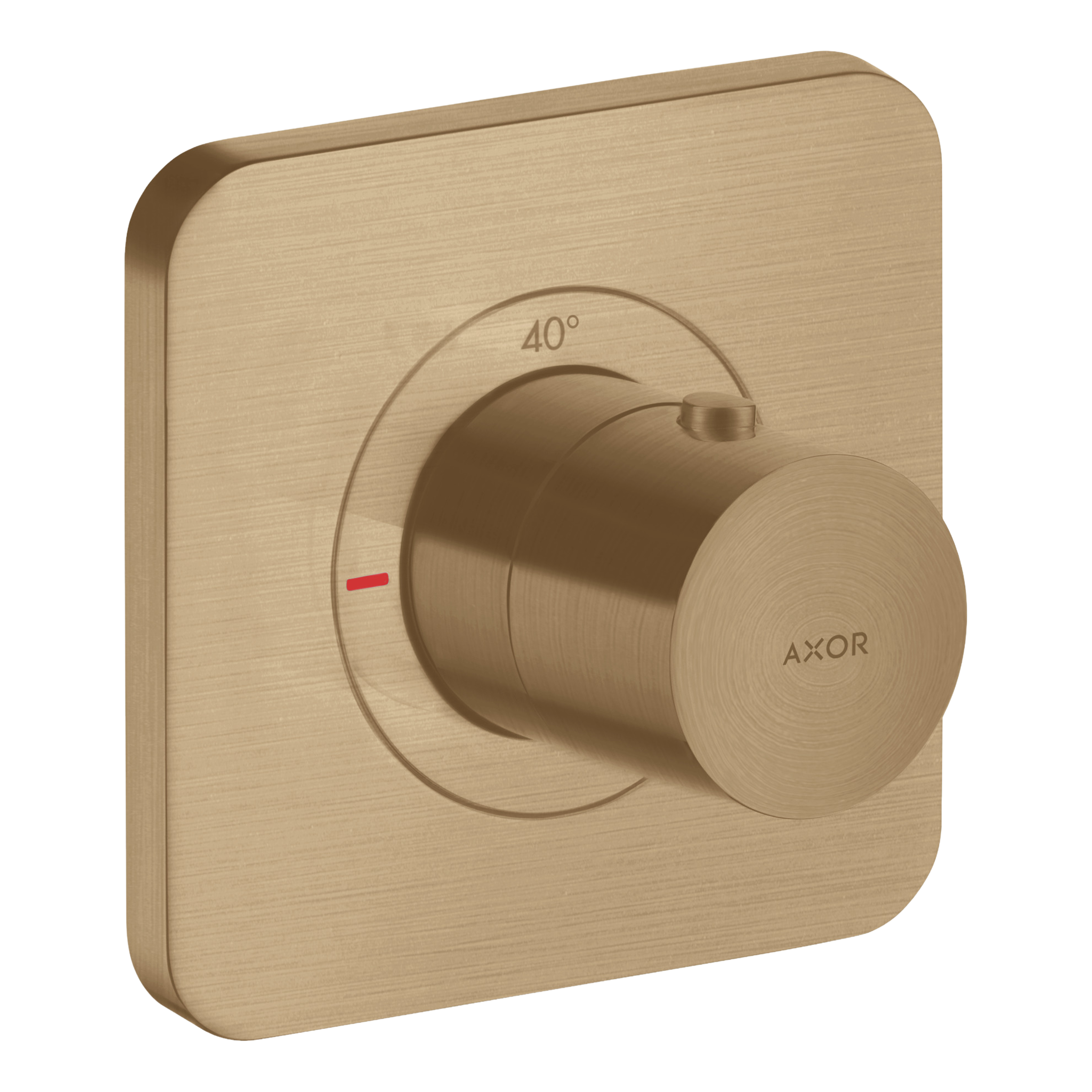 AXOR Citterio E Concealed Shower Thermostat 120/120 from Brandt in Brushed Bronze finish