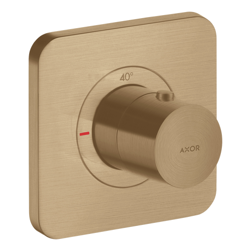AXOR Citterio E Concealed Shower Thermostat 120/120 from Brandt in Brushed Bronze finish
