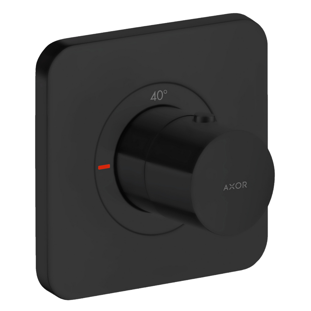 AXOR Citterio E Concealed Shower Thermostat 120/120 from Brandt in Matt Black finish