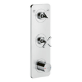 AXOR Citterio E Concealed Shower Thermostat Module 380/120 with 2 Outlets and Plate from Brandt in Chrome finish