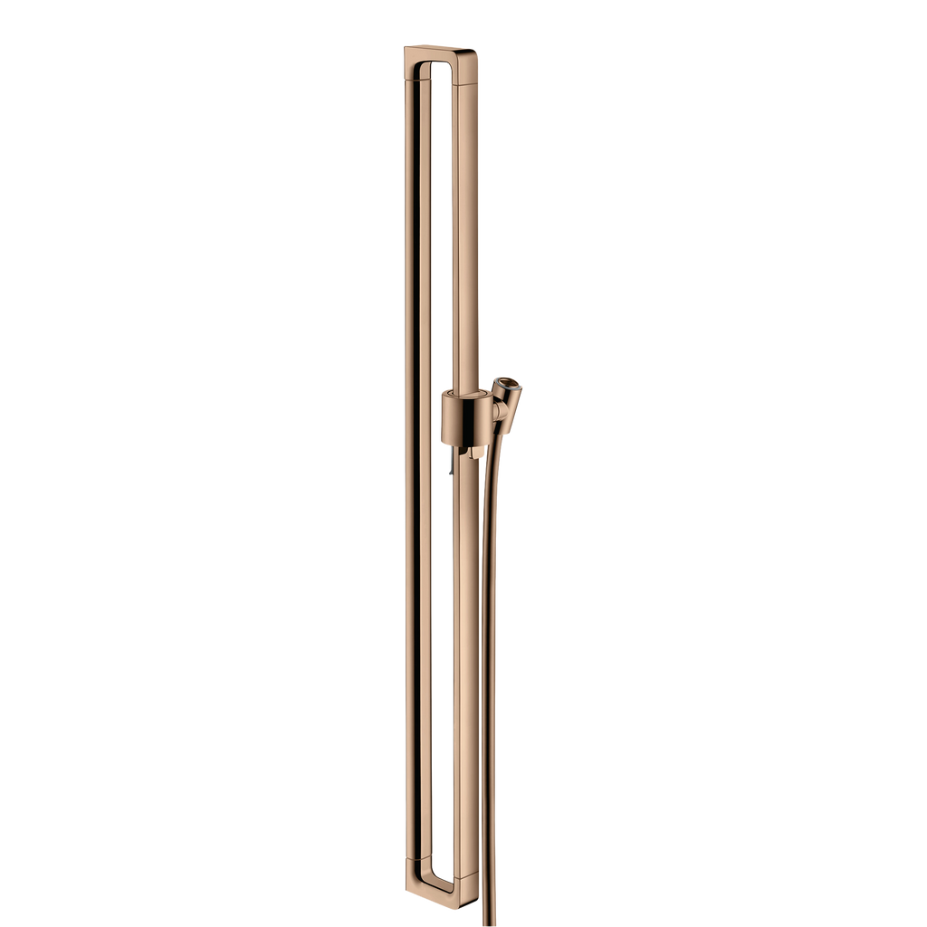AXOR Citterio E Shower Bar 90 cm with 1,6 m Shower Hose from Brandt in Polished Red Gold finish