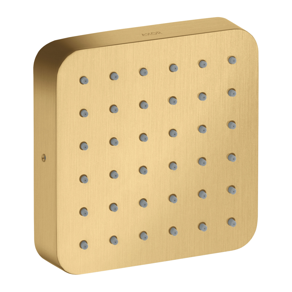 AXOR Citterio E Concealed Side Shower Module 120/120 Softsquare from Brandt in Brushed Gold Optic finish