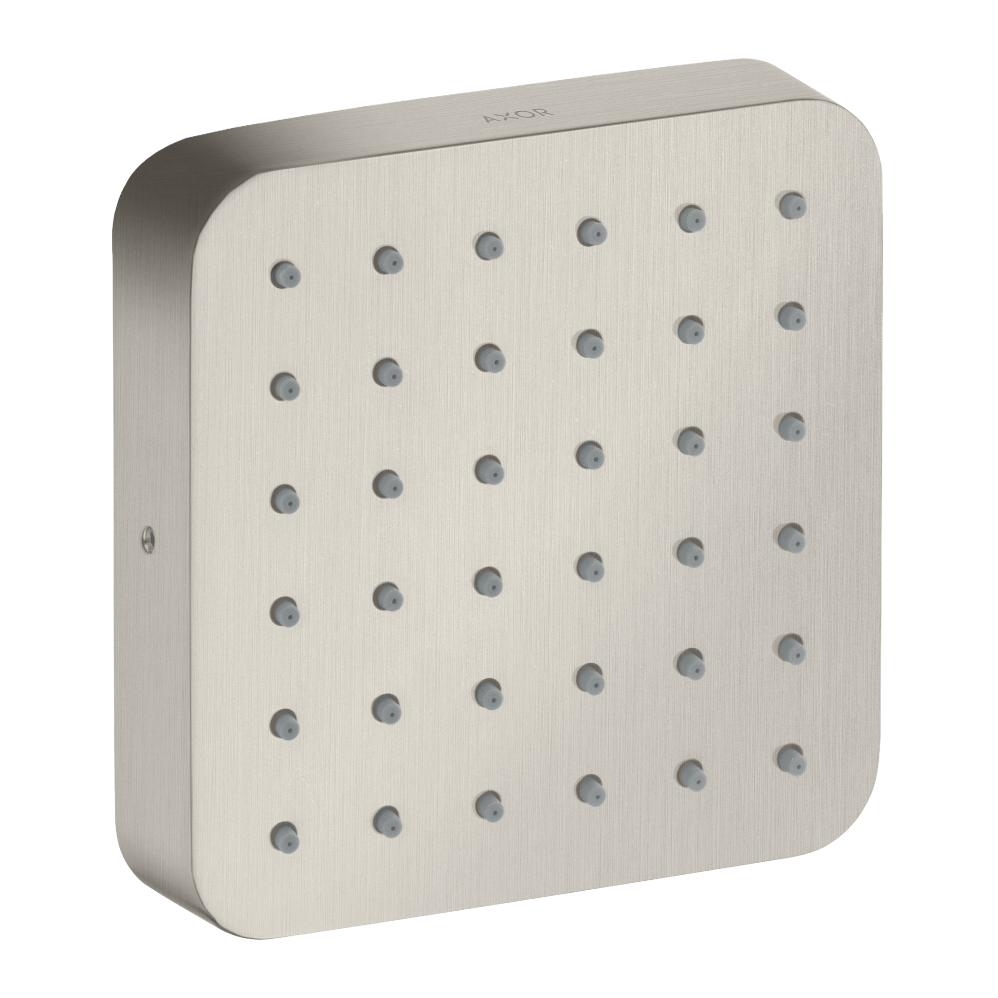 AXOR Citterio E Concealed Side Shower Module 120/120 Softsquare from Brandt in Stainless Steel Optic finish