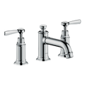 AXOR Montreux 3-Hole Basin Mixer Faucet 30 with Lever Handles and Pop-Up Waste Set from Brandt in Chrome finish