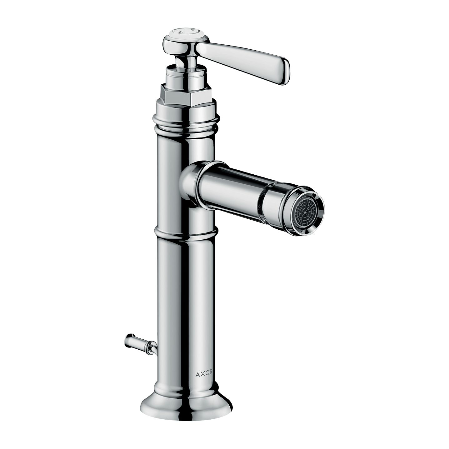 AXOR Montreux Single Lever Handle Bidet Mixer Faucet with Pop-Up Waste Set from Brandt in Chrome finish
