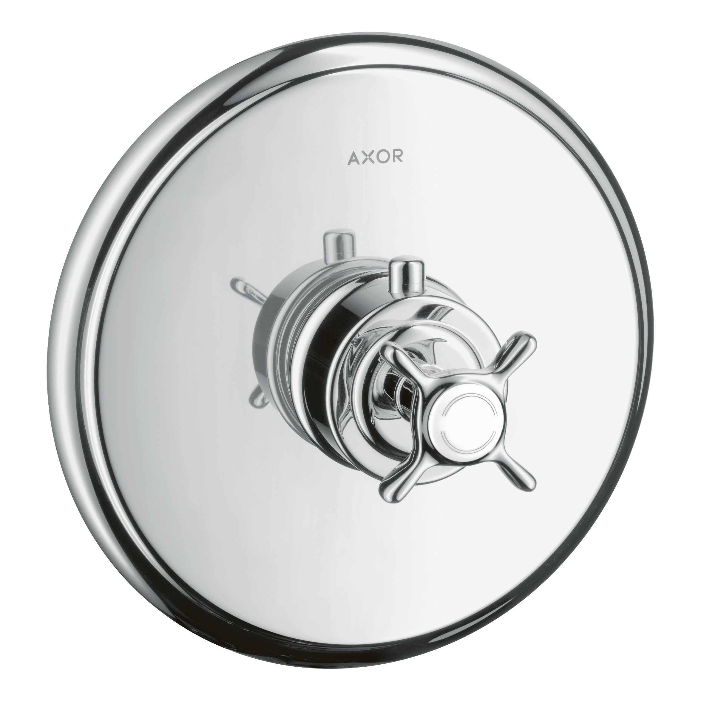 AXOR Montreux Concealed Shower Thermostat with Cross Handle from Brandt in Chrome finish