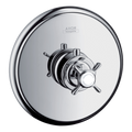 AXOR Montreux Concealed Highflow Shower Thermostat with Cross Handle from Brandt in Chrome finish