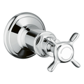 AXOR Montreux Concealed Shut Off Valve with Cross Handle from Brandt in Chrome finish