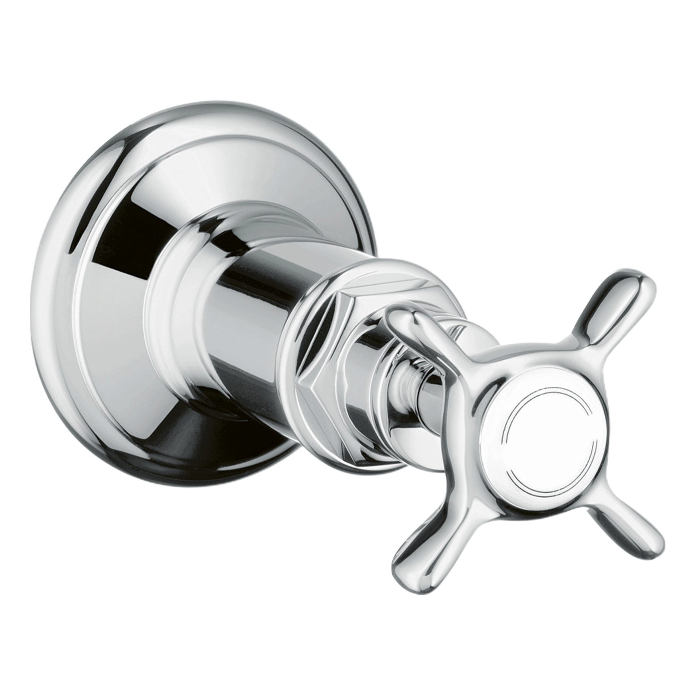 AXOR Montreux Concealed Shut Off Valve with Cross Handle from Brandt in Chrome finish