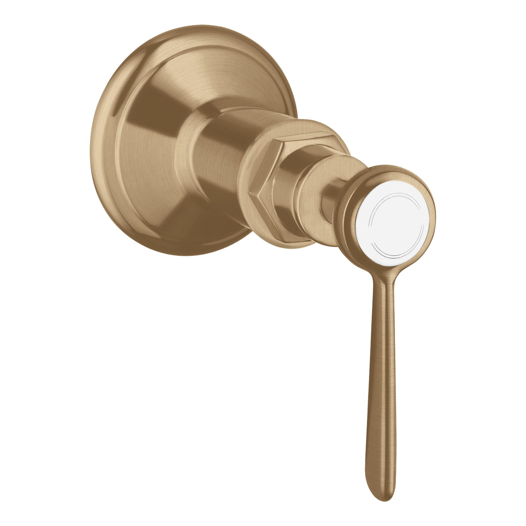 AXOR Montreux Concealed Shut Off Valve with Lever Handle from Brandt in Brushed Bronze finish