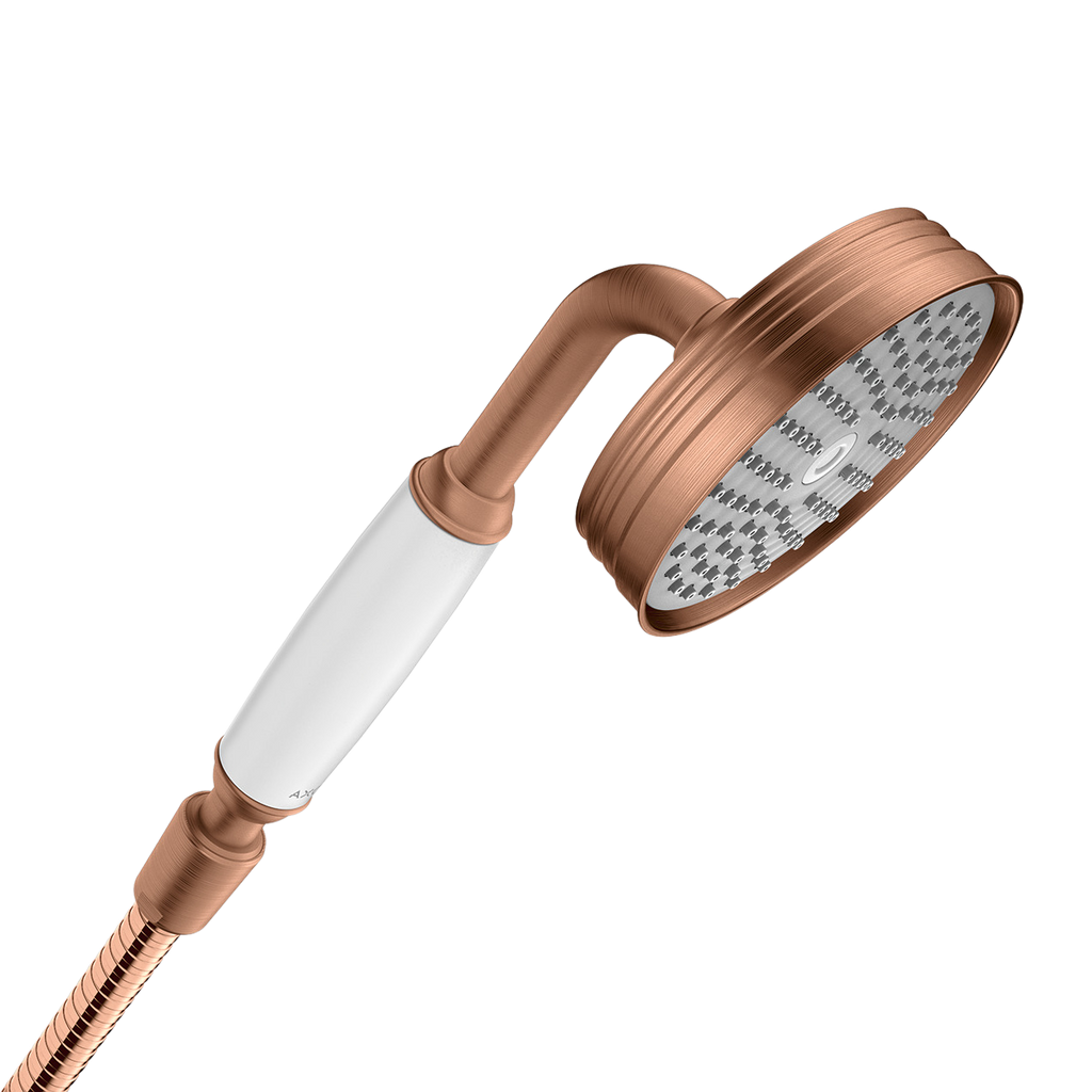 AXOR Montreux Hand Shower 100 1jet from Brandt in Brushed Red Gold finish