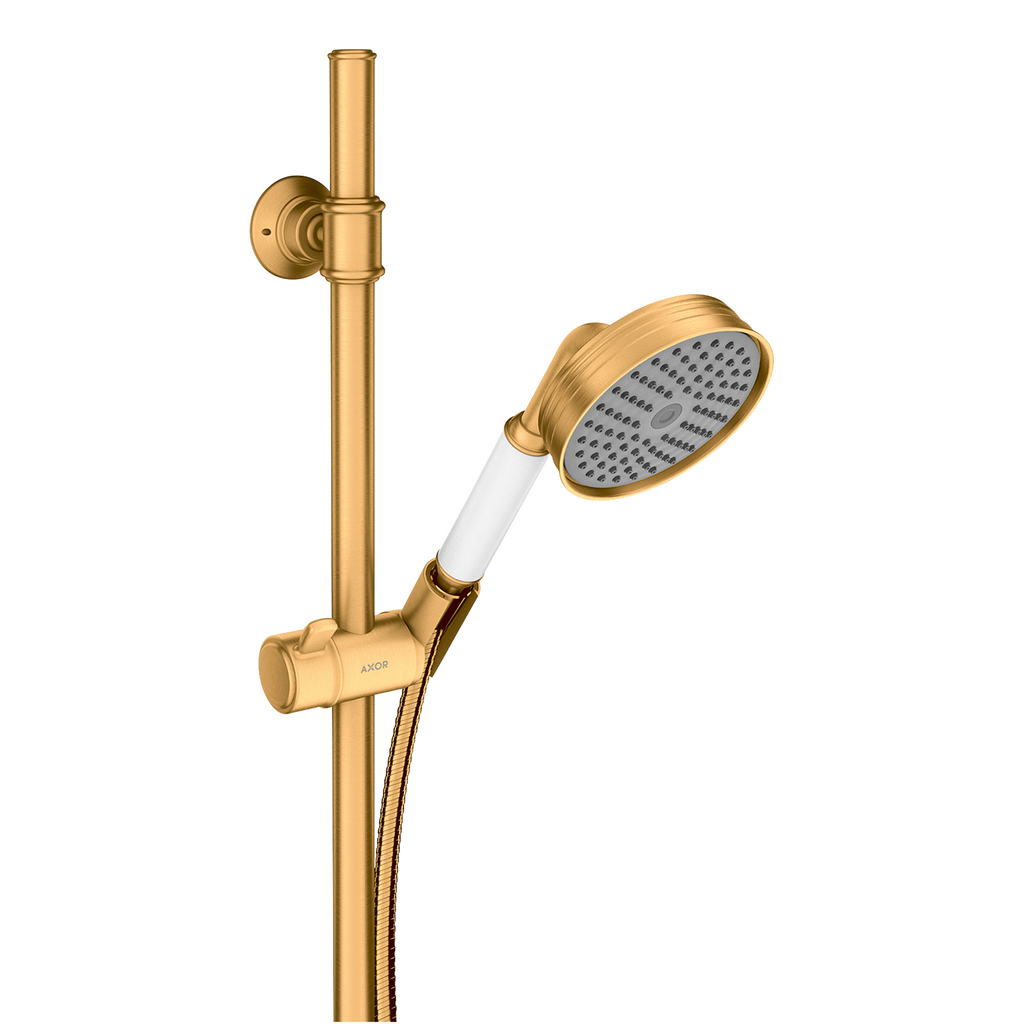 AXOR Montreux Shower Set 90 cm with Hand Shower 100 1jet from Brandt in Brushed Gold Optic finish