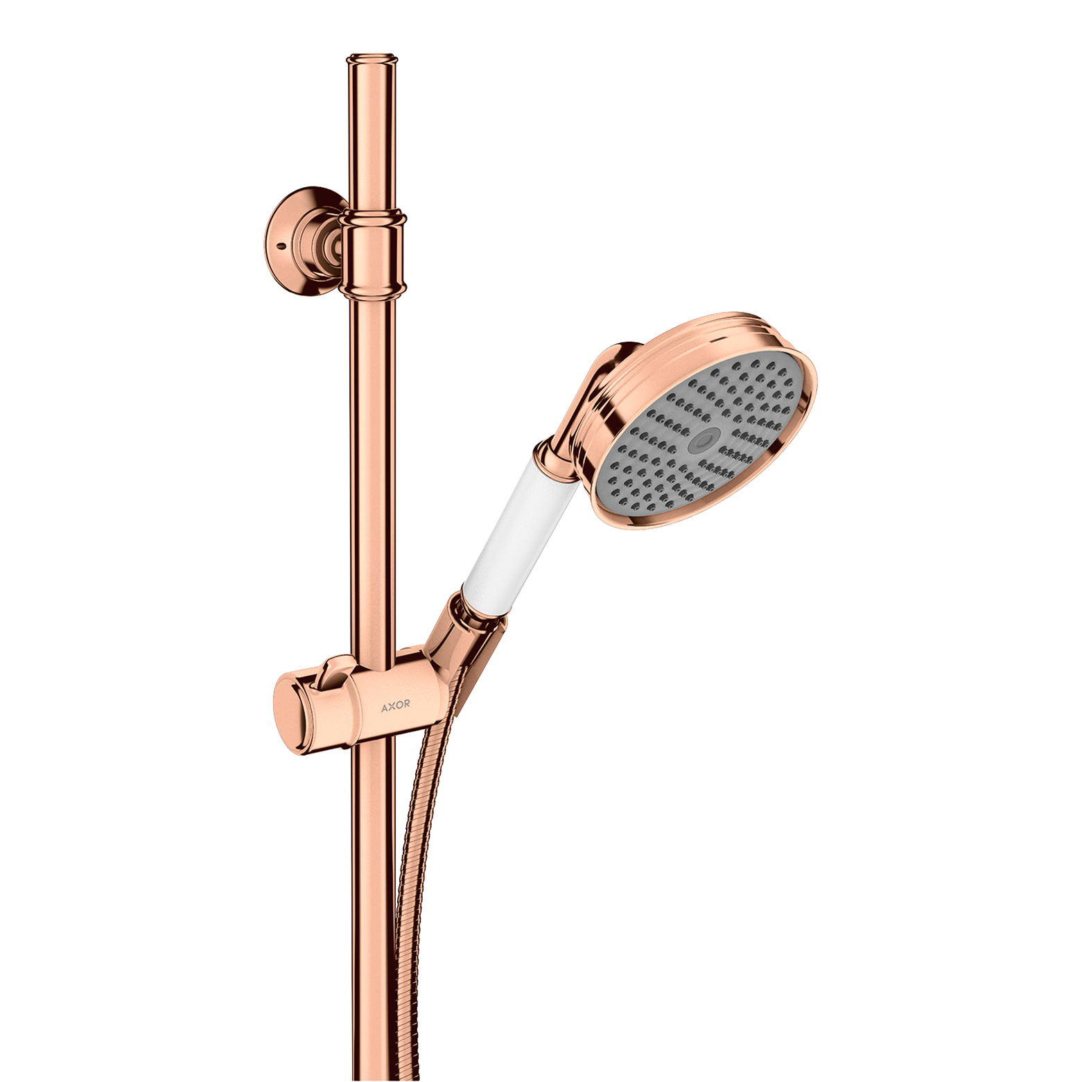 AXOR Montreux Shower Set 90 cm with Hand Shower 100 1jet from Brandt in Polished Red Gold finish
