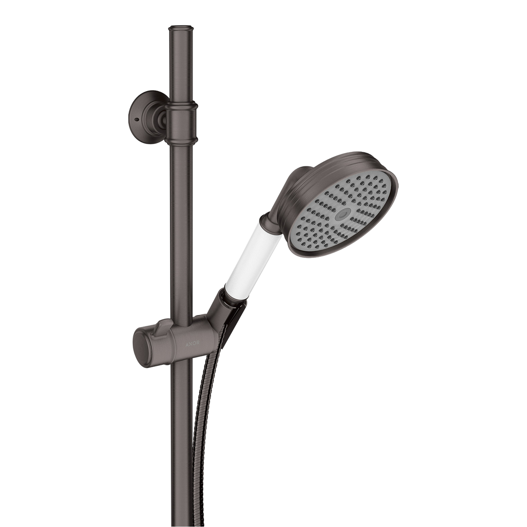 AXOR Montreux Shower Set 90 cm with Hand Shower 100 1jet from Brandt in Brushed Black Chrome finish