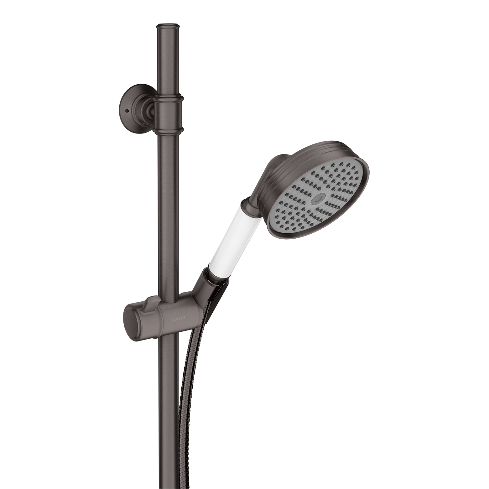 AXOR Montreux Shower Set 90 cm with Hand Shower 100 1jet from Brandt in Brushed Black Chrome finish