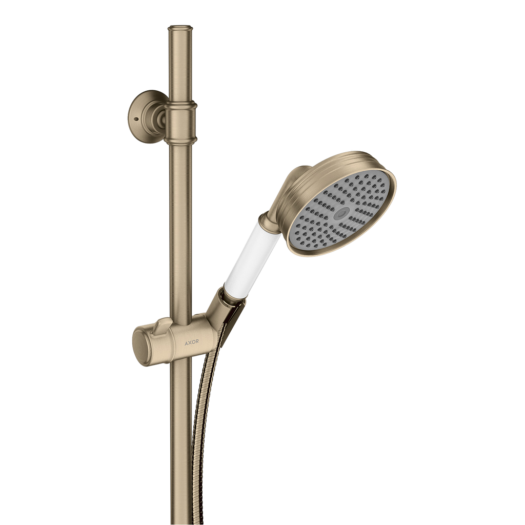 AXOR Montreux Shower Set 90 cm with Hand Shower 100 1jet from Brandt in Brushed Nickel finish