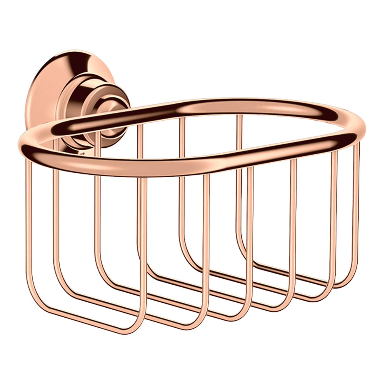 AXOR Montreux Soap Basket 160/101 from Brandt in Polished Red Gold finish