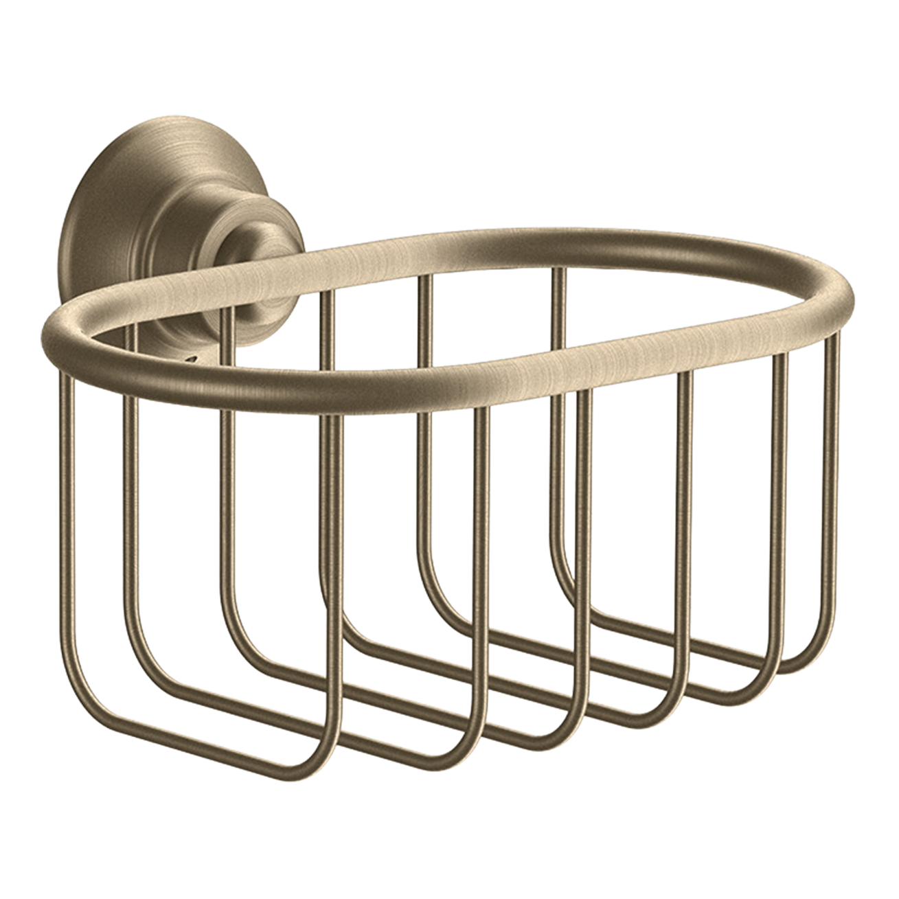 AXOR Montreux Soap Basket 160/101 from Brandt in Brushed Nickel finish