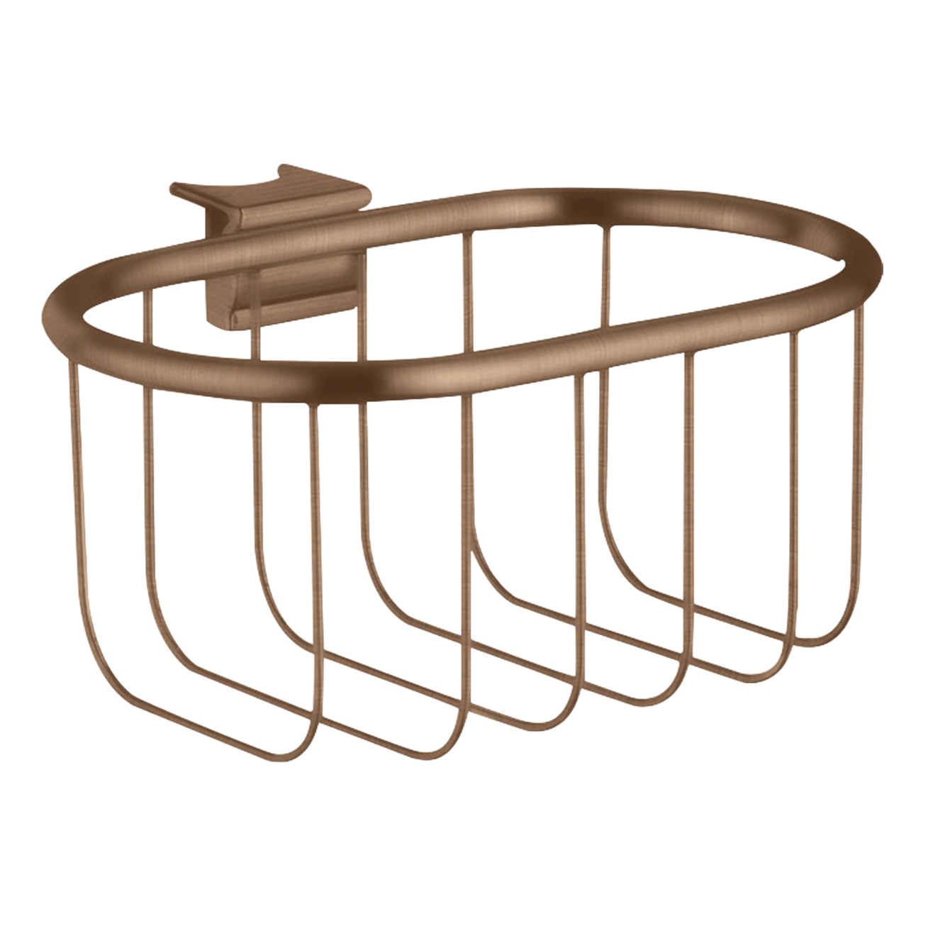AXOR Montreux Soap Basket 160/83 from Brandt in Brushed Red Gold finish
