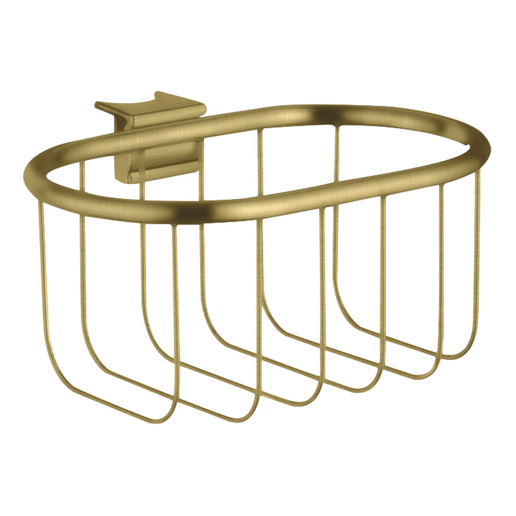 AXOR Montreux Soap Basket 160/83 from Brandt in Brushed Brass finish