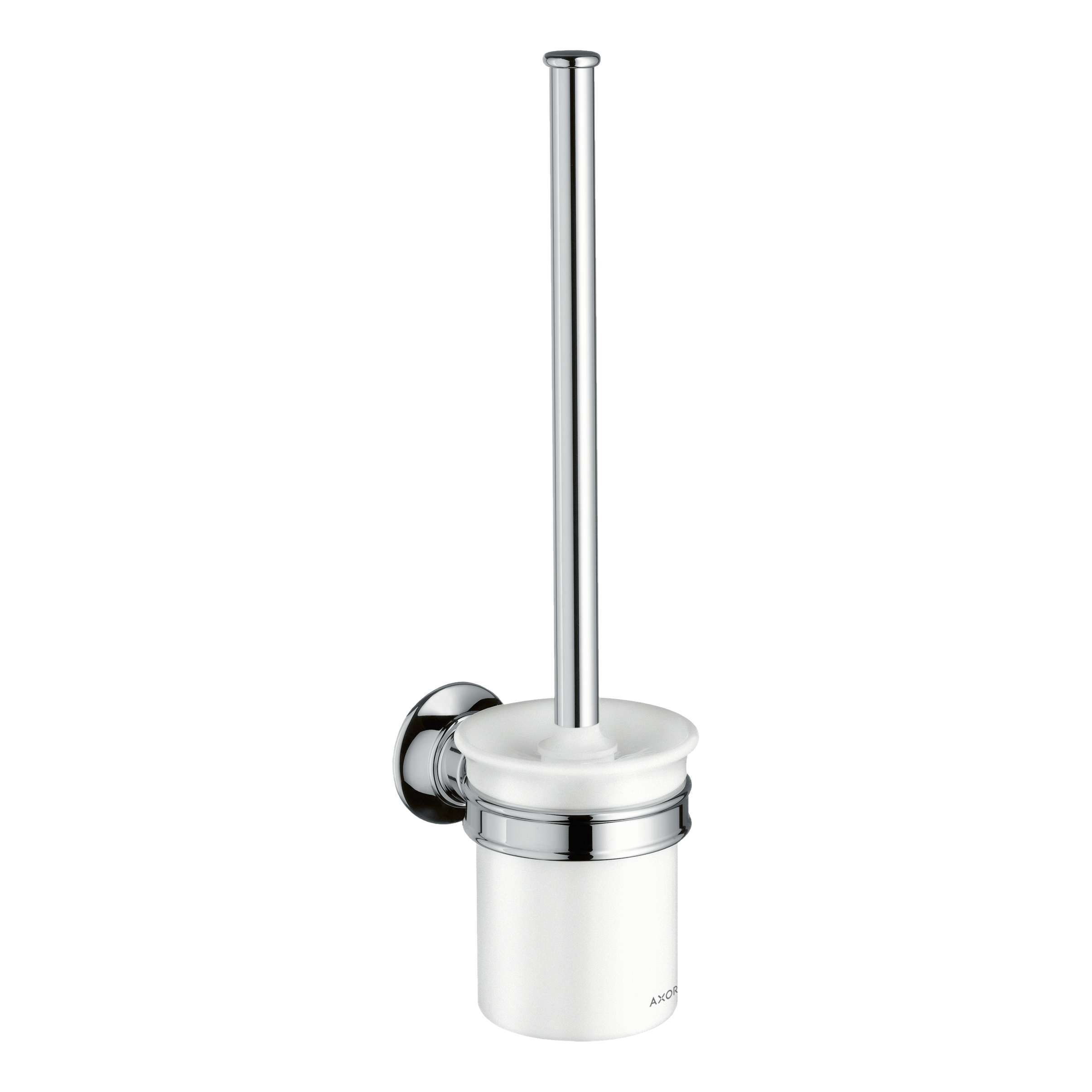 AXOR Montreux Wall-Mounted Toilet Brush from Brandt in Chrome finish