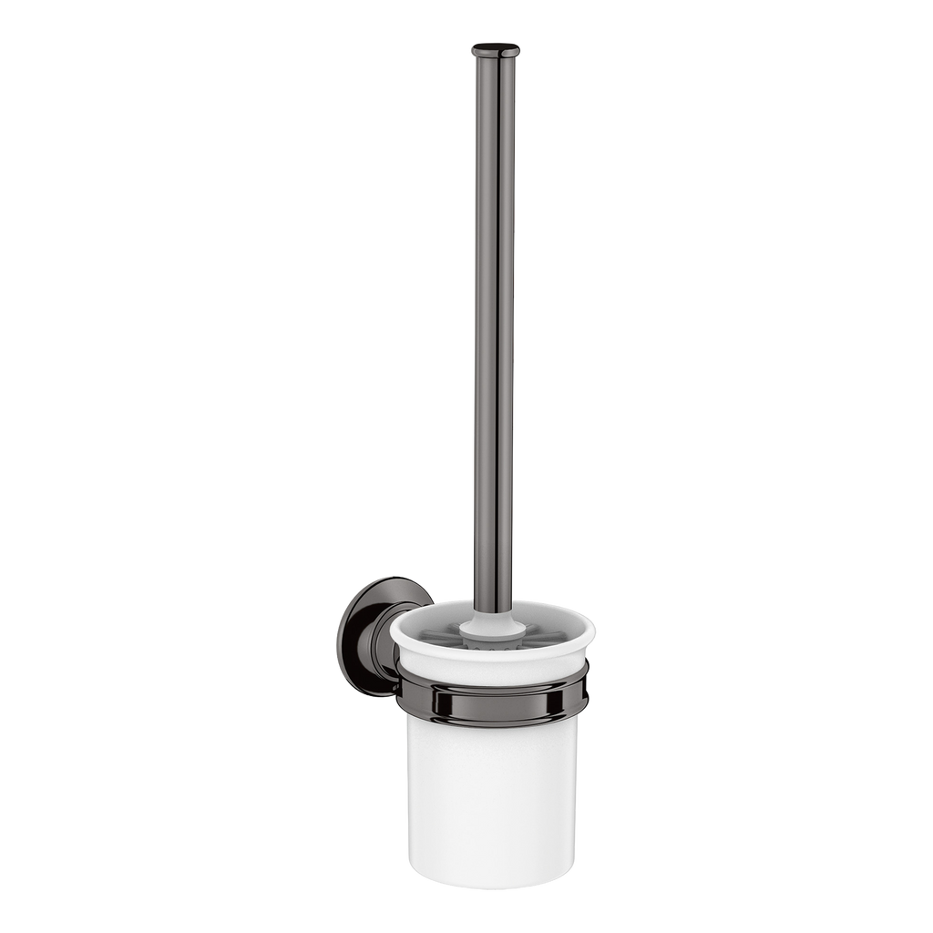 AXOR Montreux Wall-Mounted Toilet Brush from Brandt in Polished Black Chrome finish