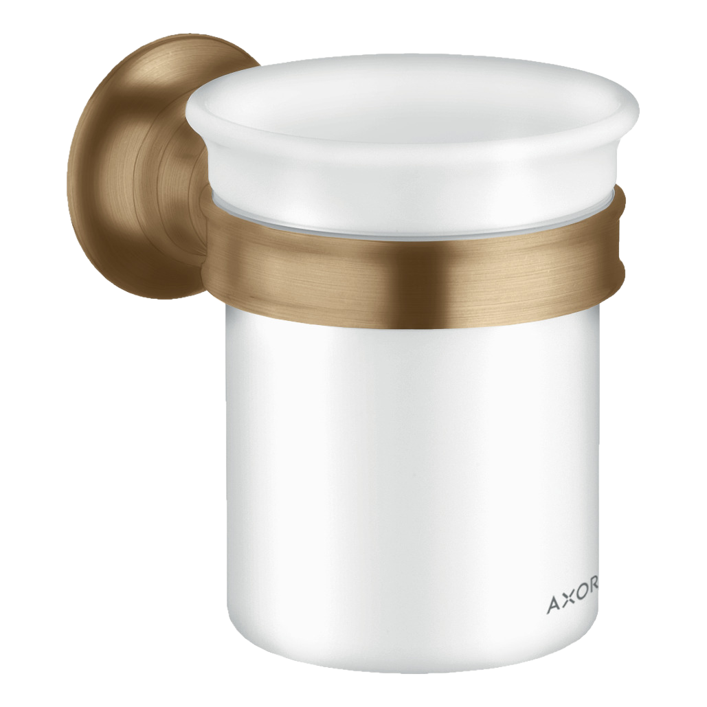 AXOR Montreux Toothbrush Tumbler from Brandt in Brushed Bronze finish