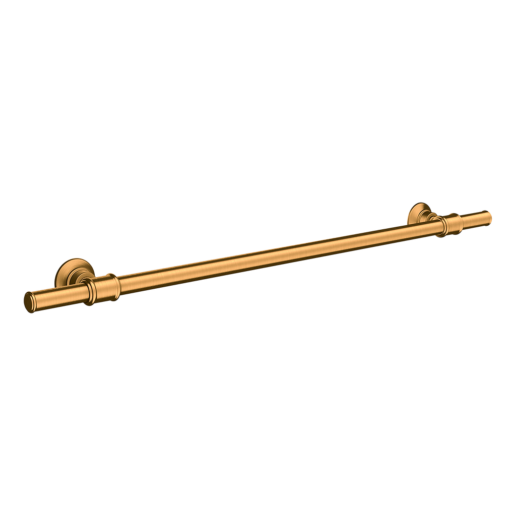 AXOR Montreux Bath Towel Rail 600/783 mm from Brandt in Brushed Gold Optic finish