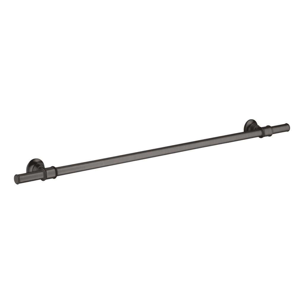 AXOR Montreux Bath Towel Rail 800/983 mm from Brandt in Brushed Black Chrome finish