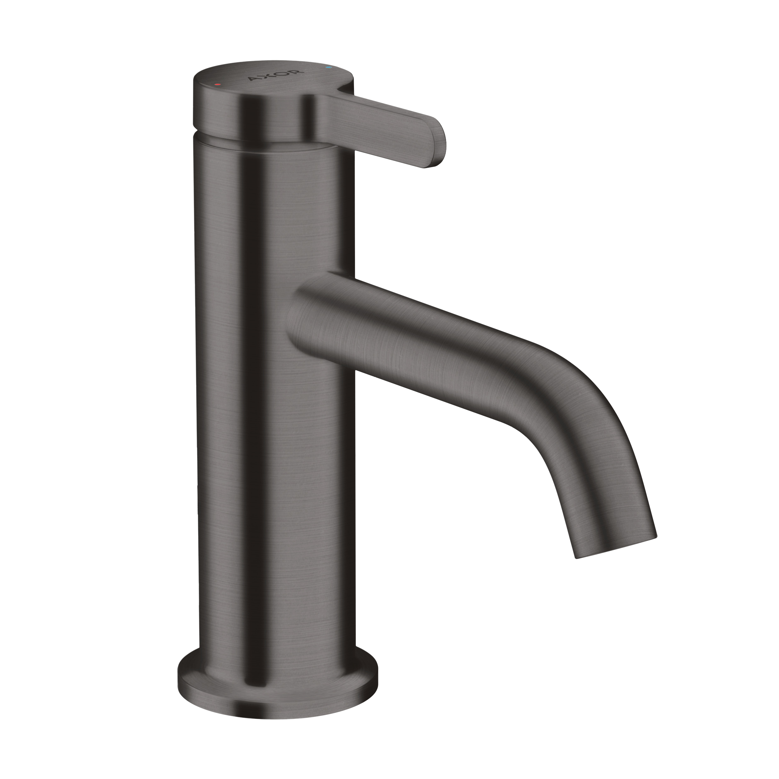 AXOR One Single Lever Handle Basin Mixer Faucet 70 with Open Waste Set from Brandt in Brushed Black Chrome finish