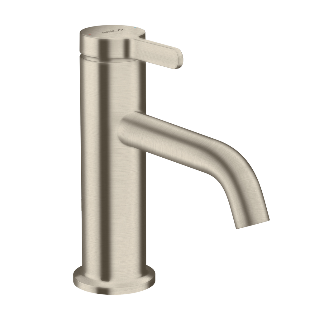 AXOR One Single Lever Handle Basin Mixer Faucet 70 with Open Waste Set from Brandt in Brushed Nickel finish
